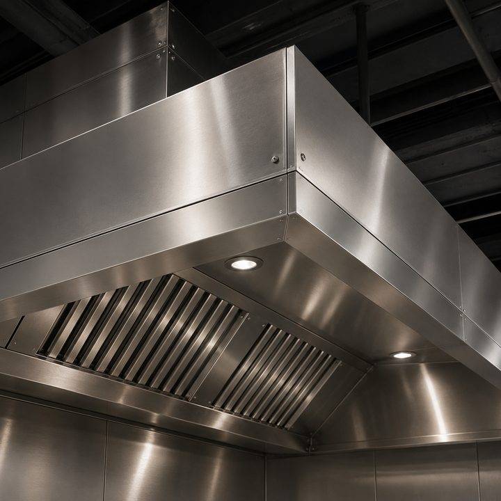 Stainless steel prep surface